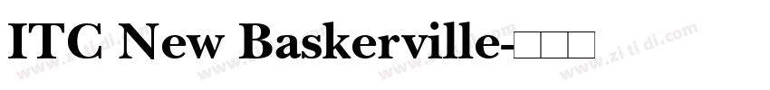 ITC New Baskerville字体转换
